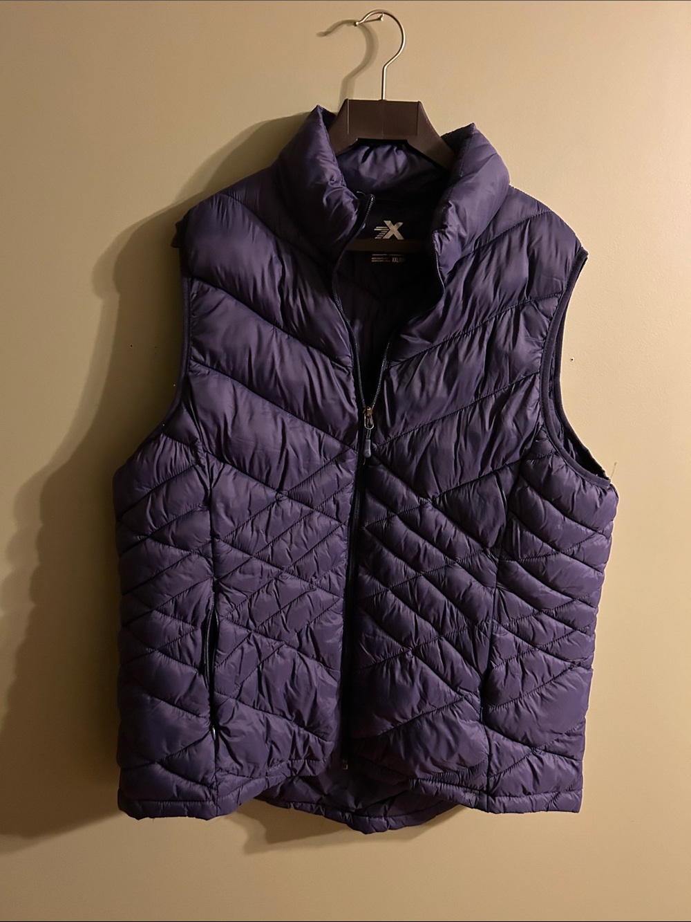Xersion Purple Quilted Puffer Vest - Women's